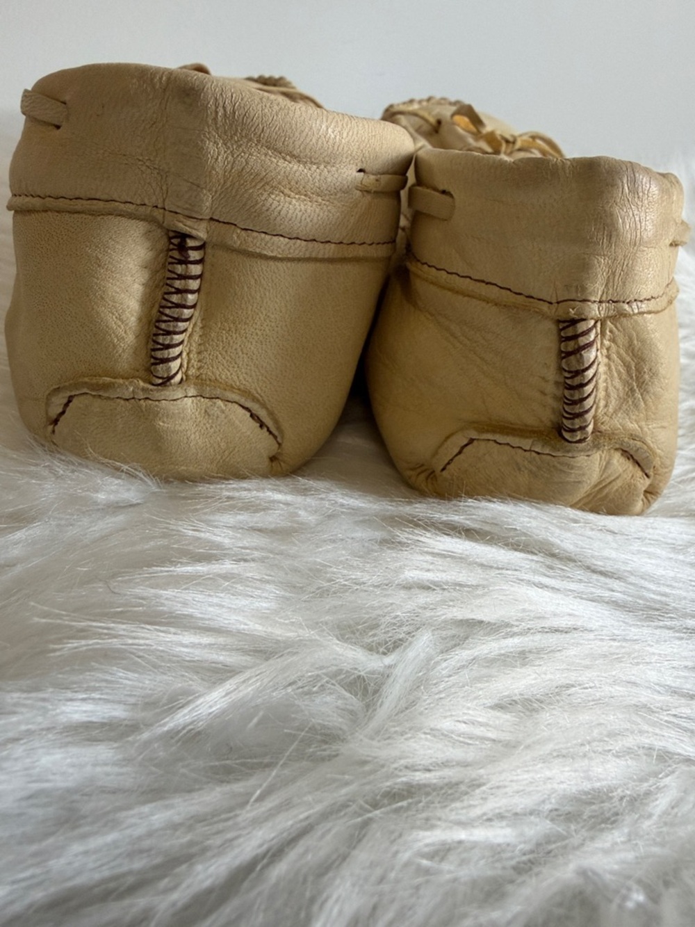 Leather Moccasin Slip-On Loafers in Tan SIZE 9 MENS - Picture 8 of 8